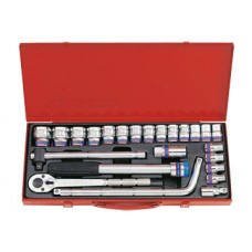 1/2" bộ tuýp 24 chi tiết hệ mét Kingtony 4033MR